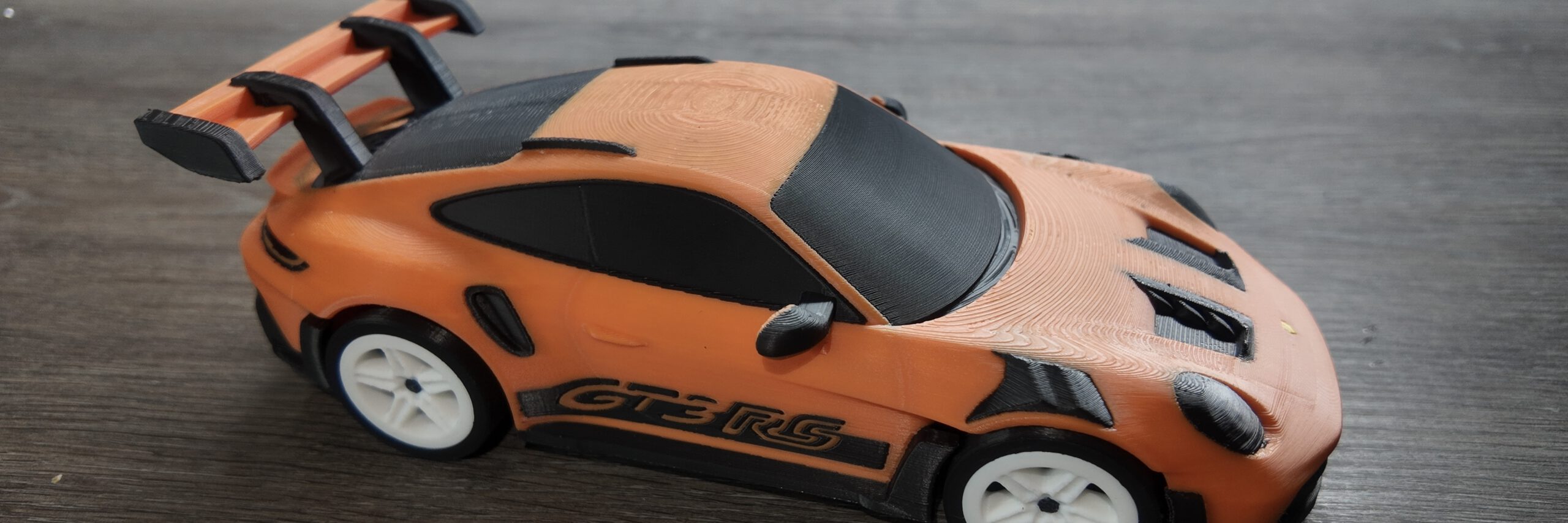 Multi-color 3D print Porsche GT3 RS